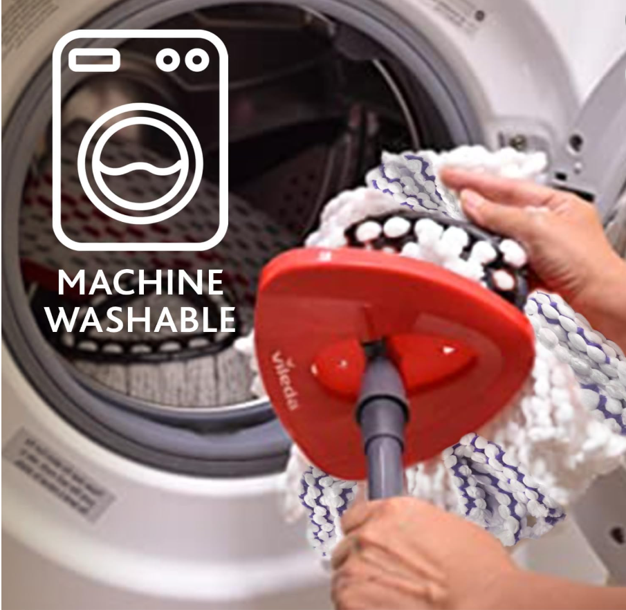 Miniatura: Vileda Turbo 3-w-1 - Zestaw Mop Obrotowy i Wiadro z Pedałem, Mikrofibra