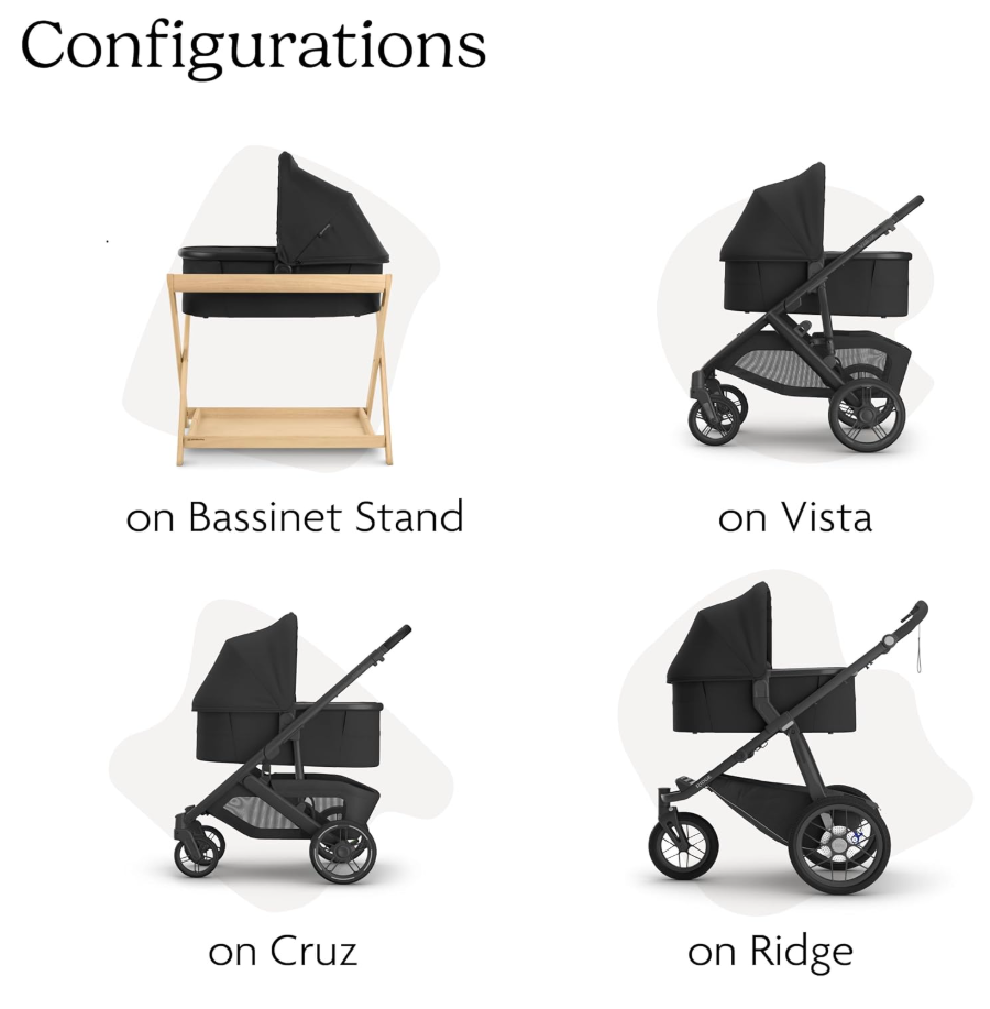 Miniatura: UPPAbaby Bassinet V3 - Gondola do Vista, Cruz i Ridge - Declan