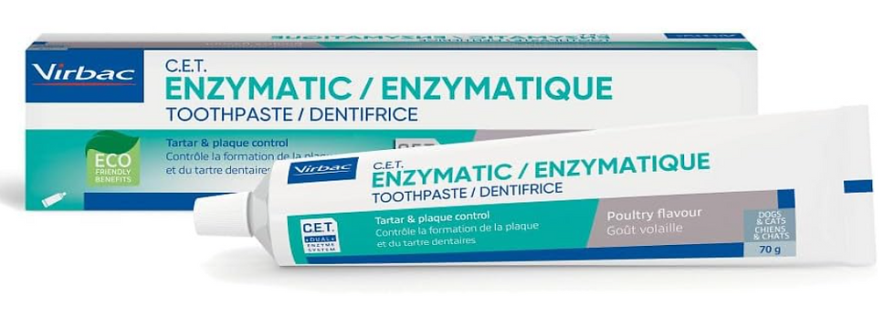 Miniatura: Virbac Enzymatyczna Pasta do Zębów dla Zwierząt 70g