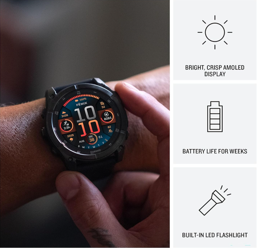 Miniatura: Smartwatch Garmin fēnix 8 47mm AMOLED Slate Grey