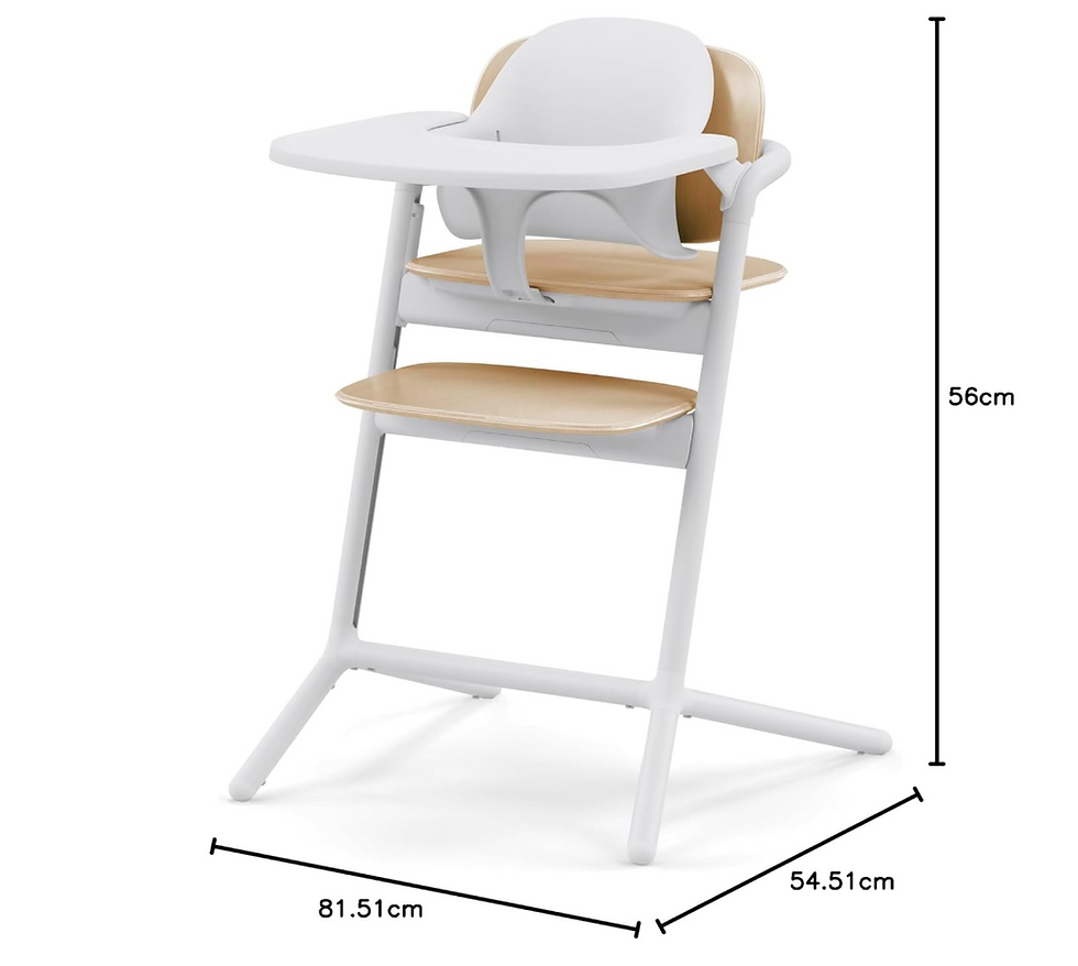 Miniatura: Krzesełko Cybex Lemo 3-in-1 Set Drewniane Sand White