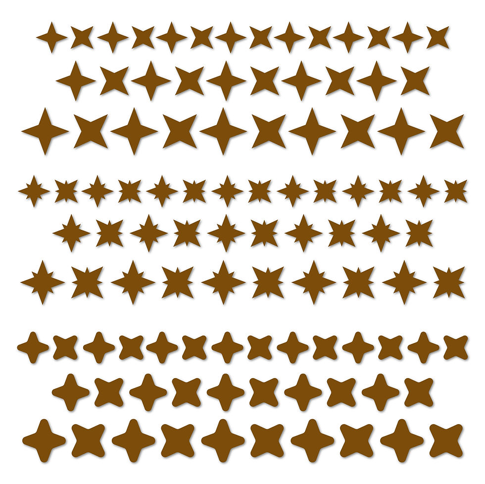 Thumbnail: Laser Cut Stars (100ct)