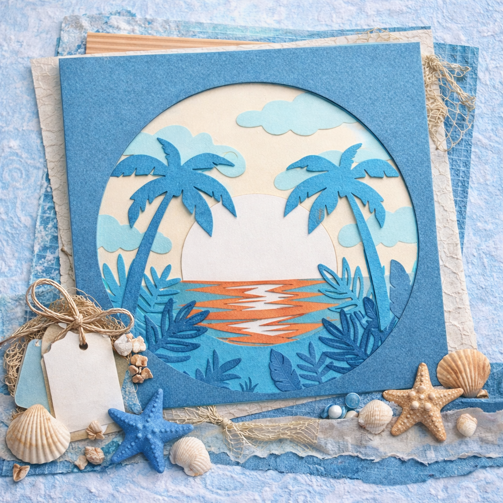 Layered Coastal Statement Piece: 1