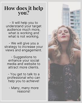 Custom-designed post illustrating digital marketing strategy and audit services