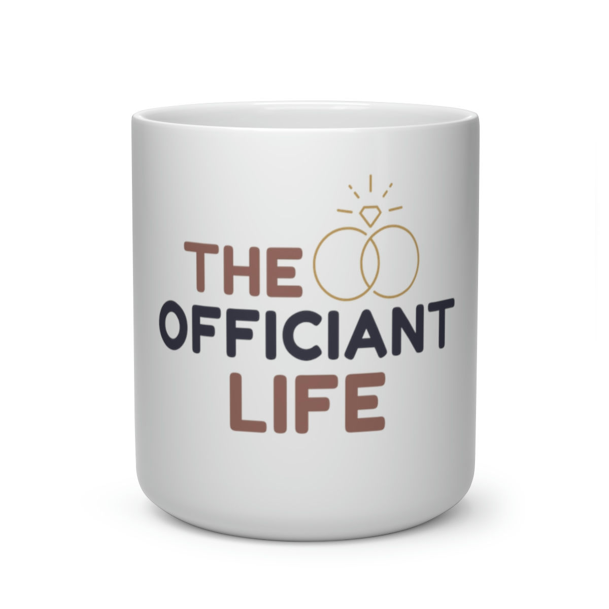 "The Officiant Life" Heart Shape Mug