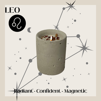 leo candle - radiant, confident, magnetic
