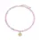 Thumbnail: CELINA-K - Soleil Pink Glass Beaded Necklace with Sun Charm