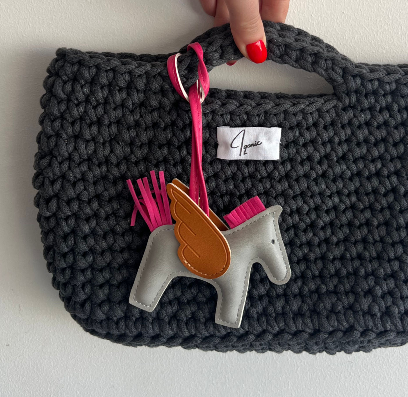 Bag Candies - Small Leather Horse Charm