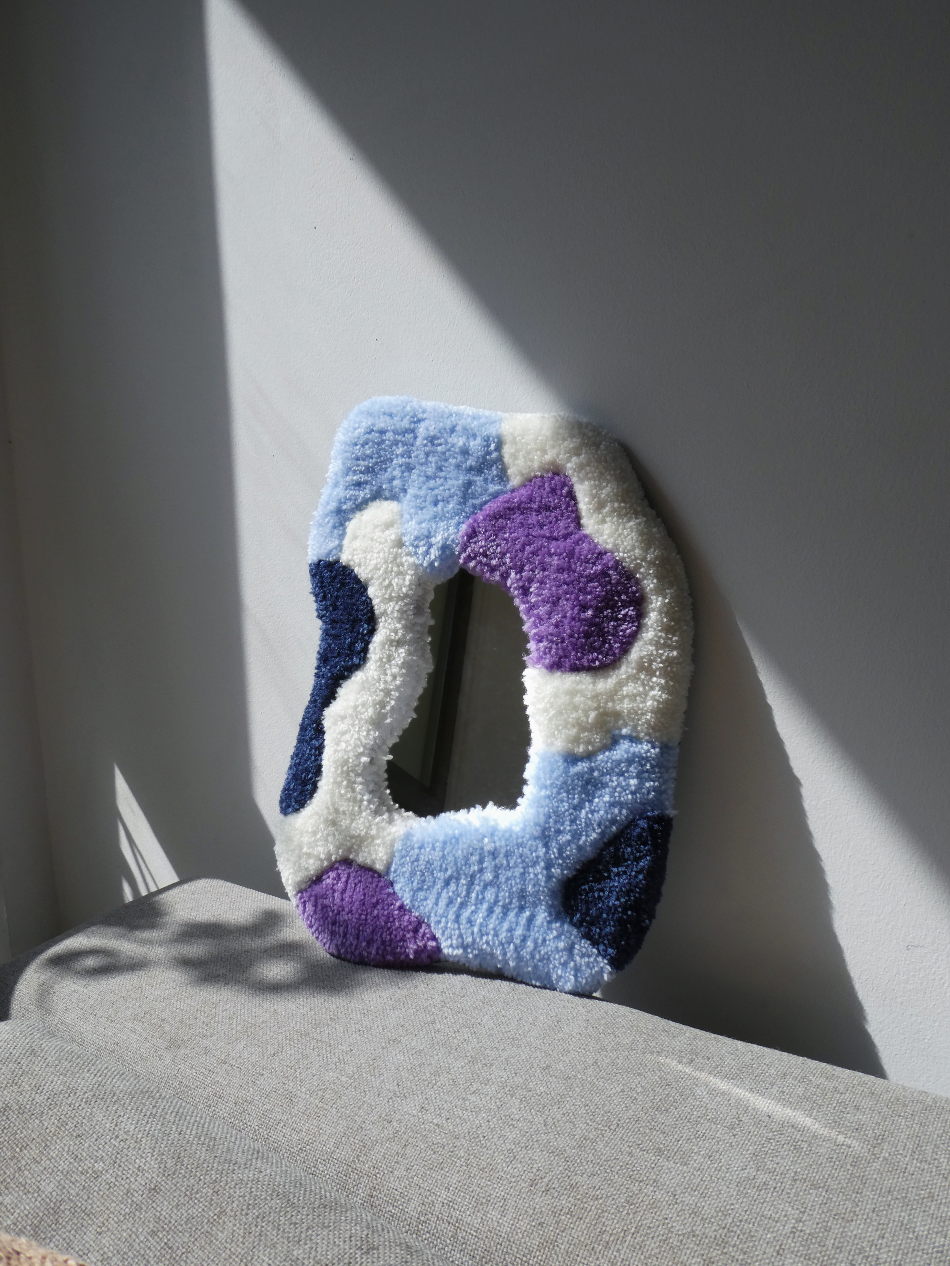 RADCAT - Geode Tufted Mirror in Purple & Blue