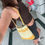 Thumbnail: iQonic – Handmade Crochet Yellow Shoulder Bag with Pearl Detail