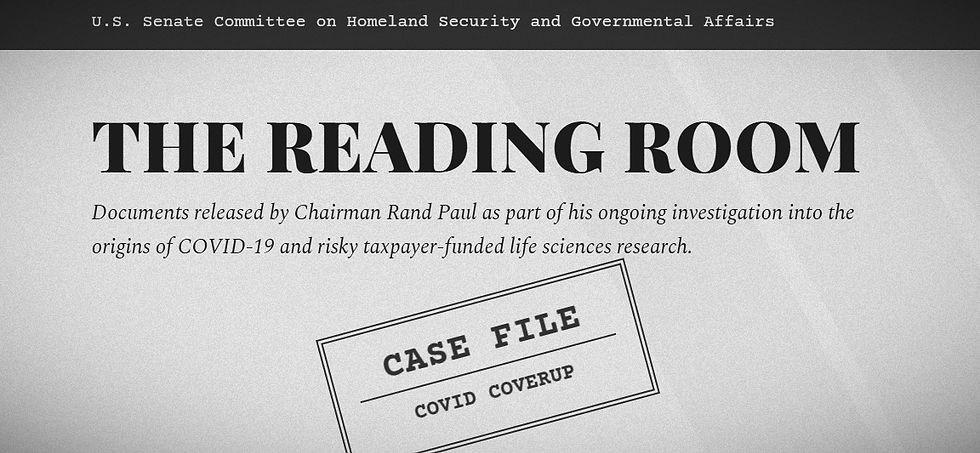 US Senate Committee on Homeland Security and Governmental Affairs - The Reading Room
