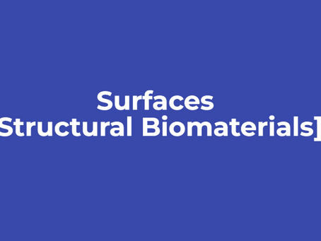 Surfaces [ Structural Biomaterials]