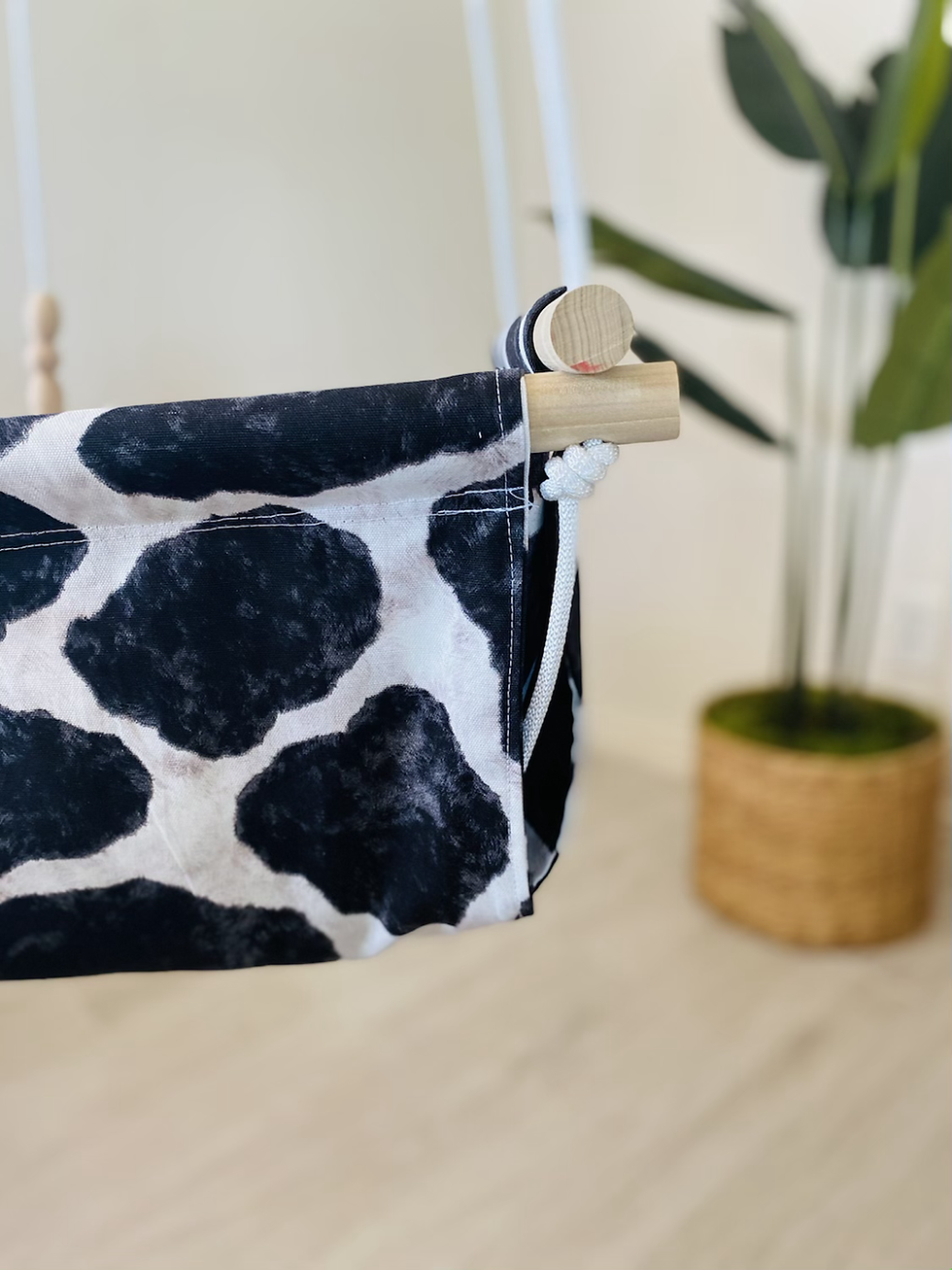 Thumbnail: Cow print Regular Back Baby Swing