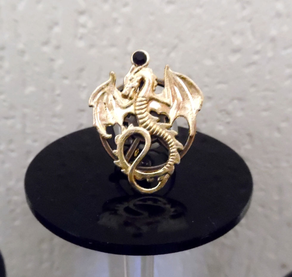bague steampunk dragon