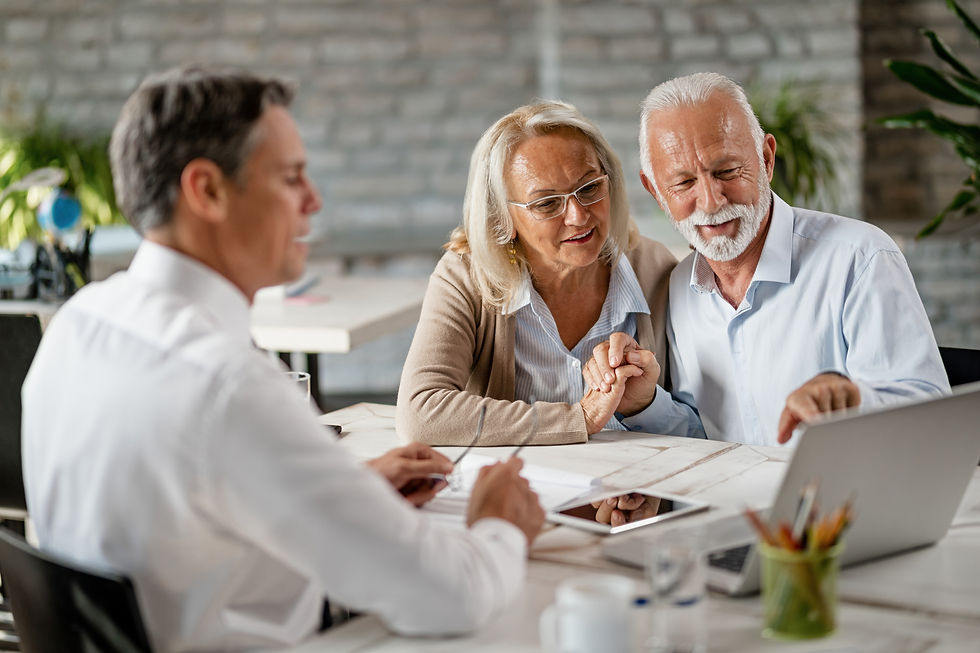 retirement planner with a young professional