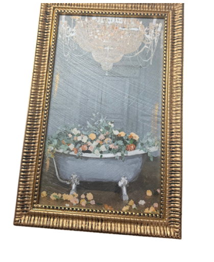 vintage bubble bath painting