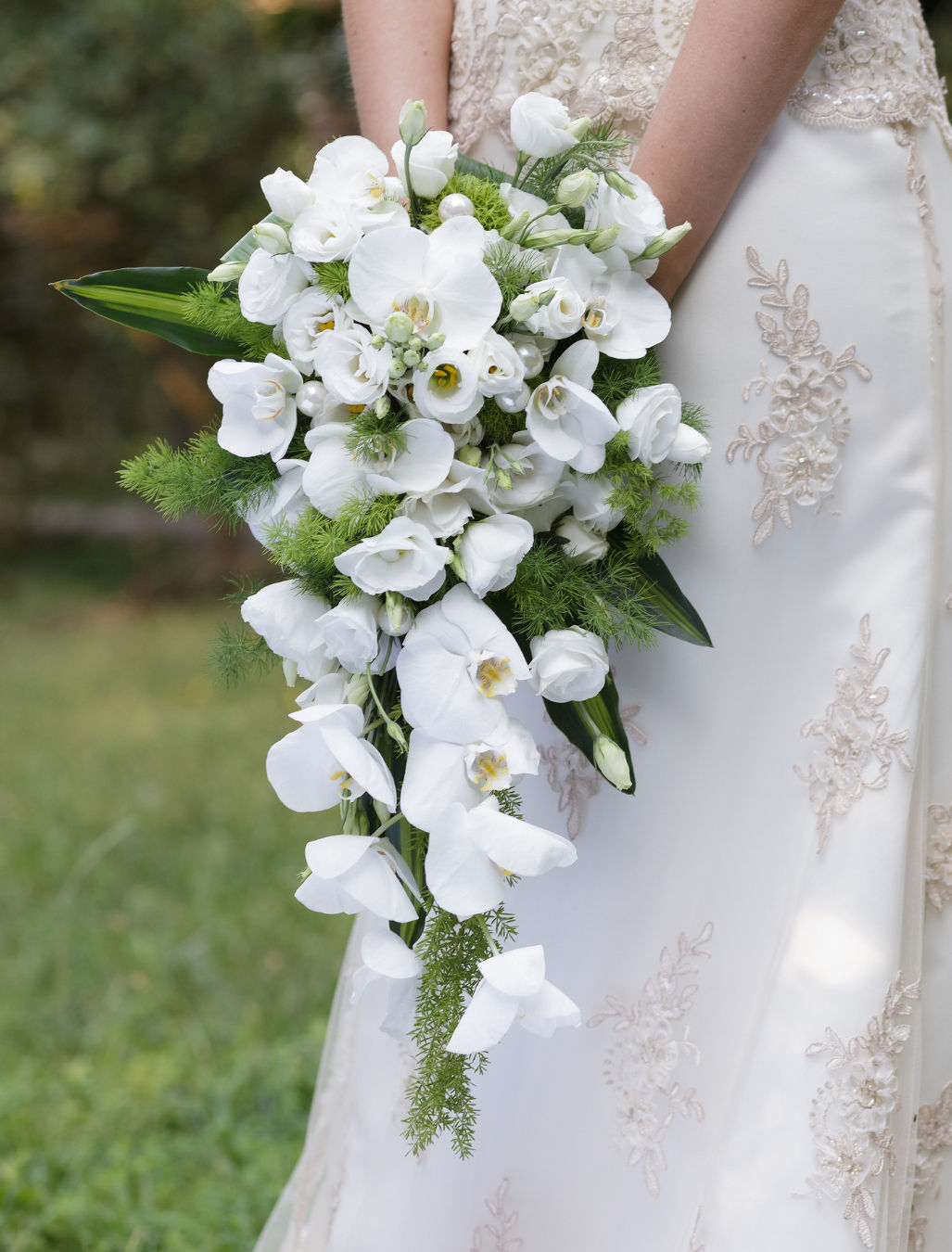 Cascading Orchid Bridal Bouquet