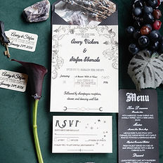 Wedding invitation for Avery Victor and Stefan Bharucha