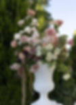 Elegant event floral design Tennessee in a white urn.