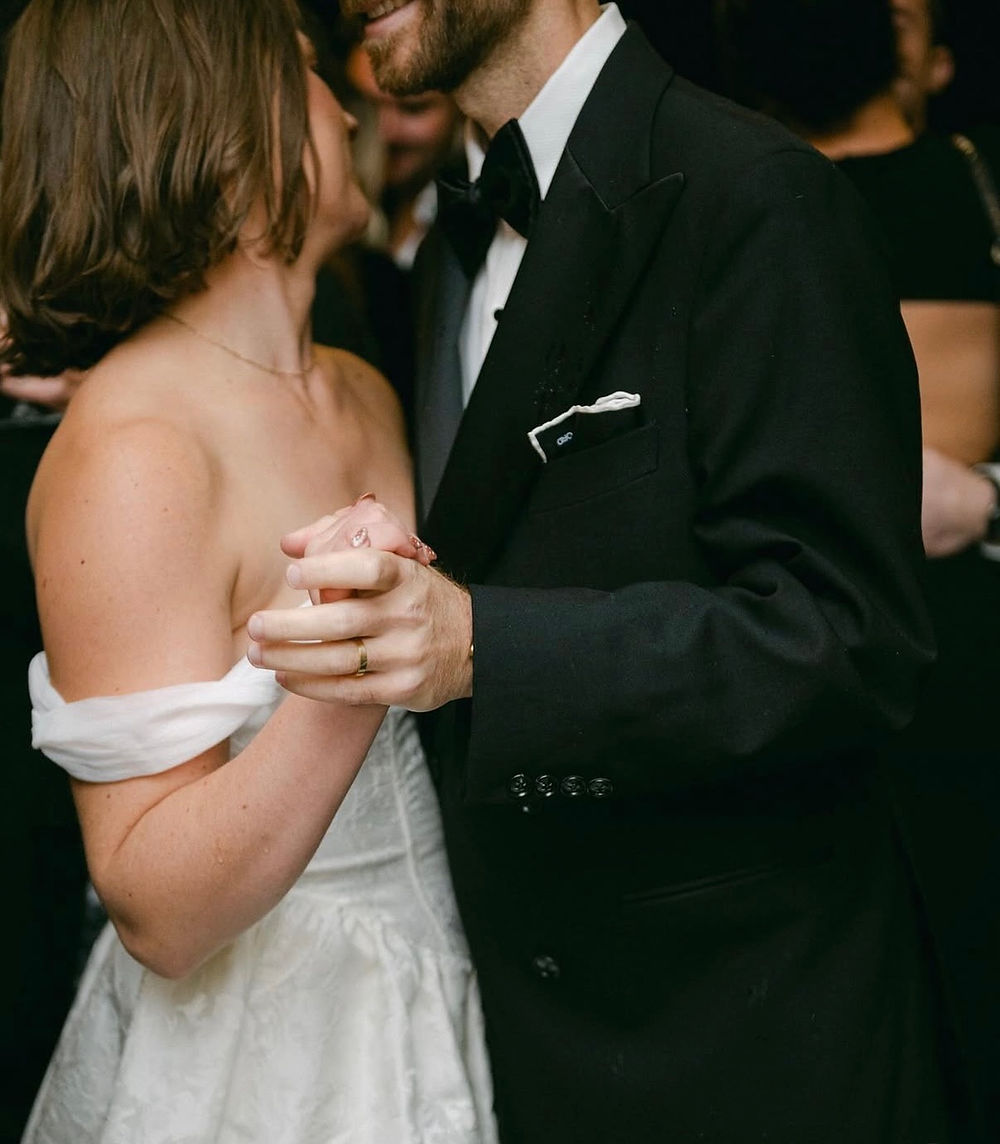 Wedding couple dancing