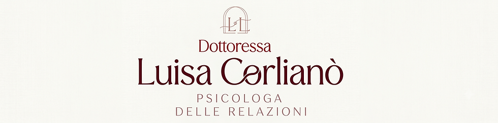 Logo orizzontale Dottoressa Luisa Corlianò Psicologa delle Relazioni