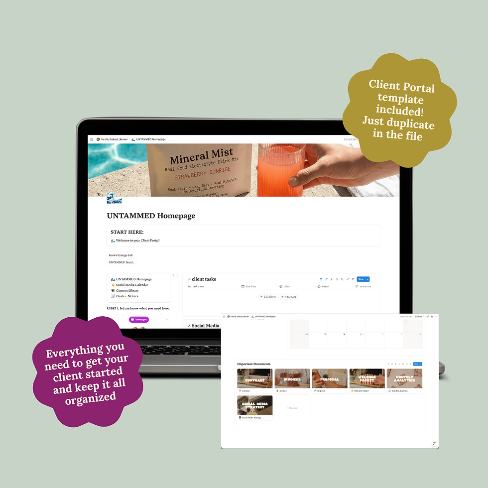Thumbnail: Notion Planner for Social Media Managers