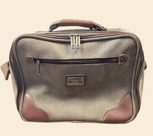 Weekend Bag | Vintage 1980s Shilton Brown Leather Overnight Bag