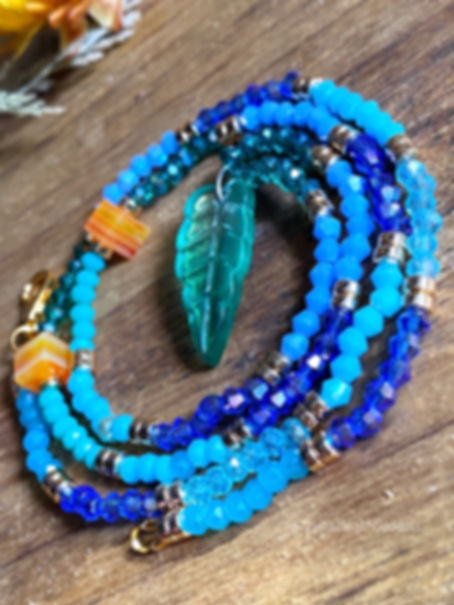 Ocean Sky Crystal Necklace