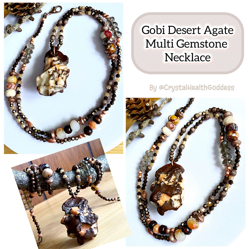 Thumbnail: Gobi Desert Agate Gemstone Necklace