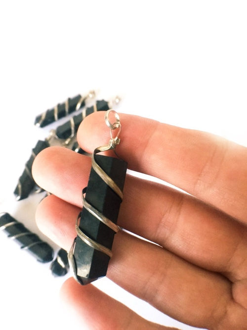 Thumbnail: Shungite Spiral Pendant