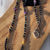 Thumbnail: Shungite Long Necklace With Multi Color Fluorite +Amethyst
