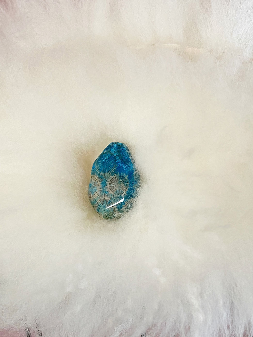 Thumbnail: Sheepskin Migraine Comfort Head Wrap Hat "Stone Design"