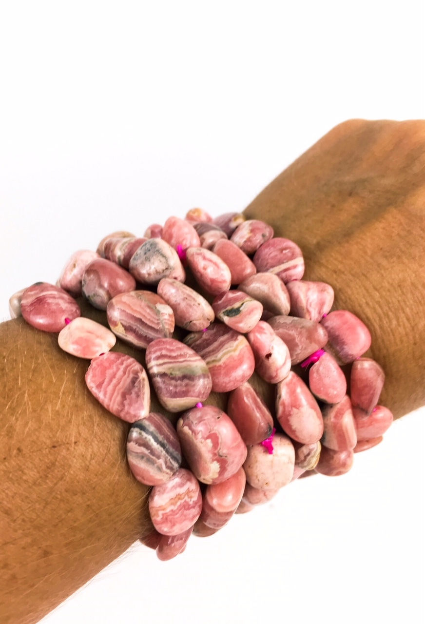 Thumbnail: Natural Rhodochrosite Healing Bracelet