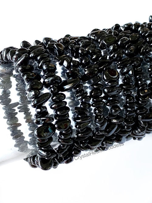 Thumbnail: Black Tourmaline Stone Bracelet
