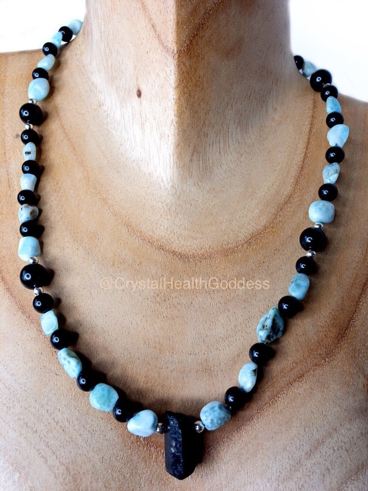 Thumbnail: Protection Crystals Necklace Design #1