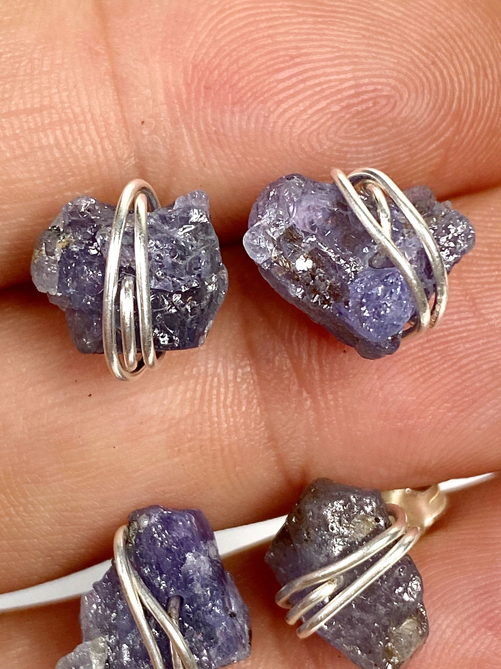 Thumbnail: Tanzanite Earrings 925 Sterling Silver