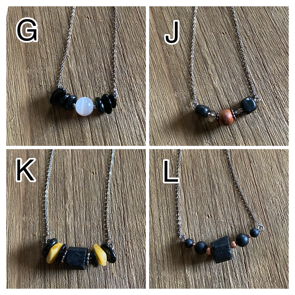 Thumbnail: Multi Gemstone Minimalist Dainty Necklace