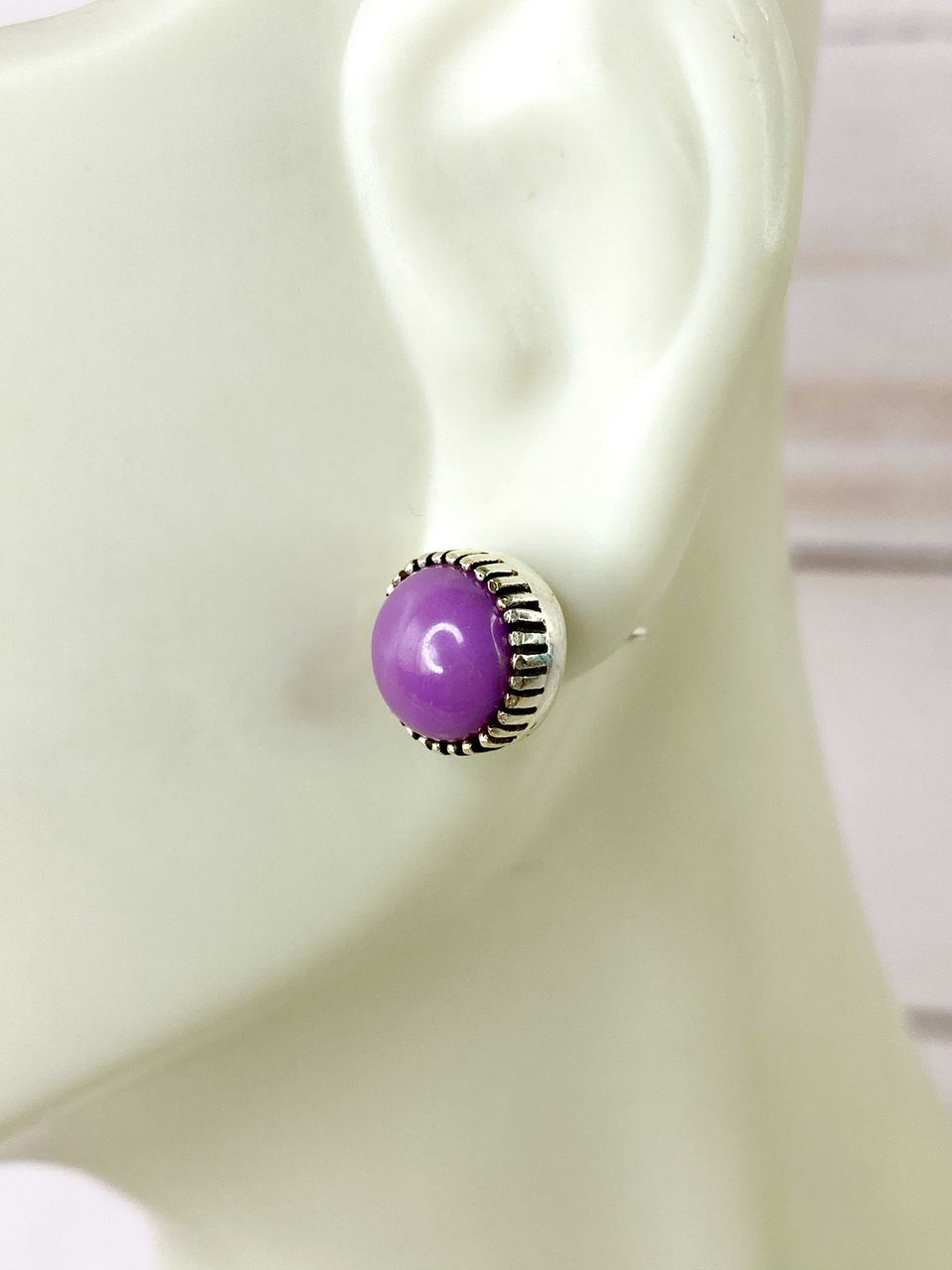 Thumbnail: Phosphosiderite Earrings 925 Sterling Silver