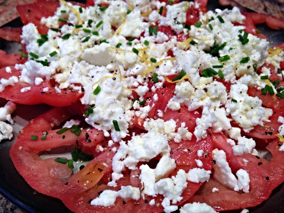 Carpaccio van tomaat //
Tomato carpaccio