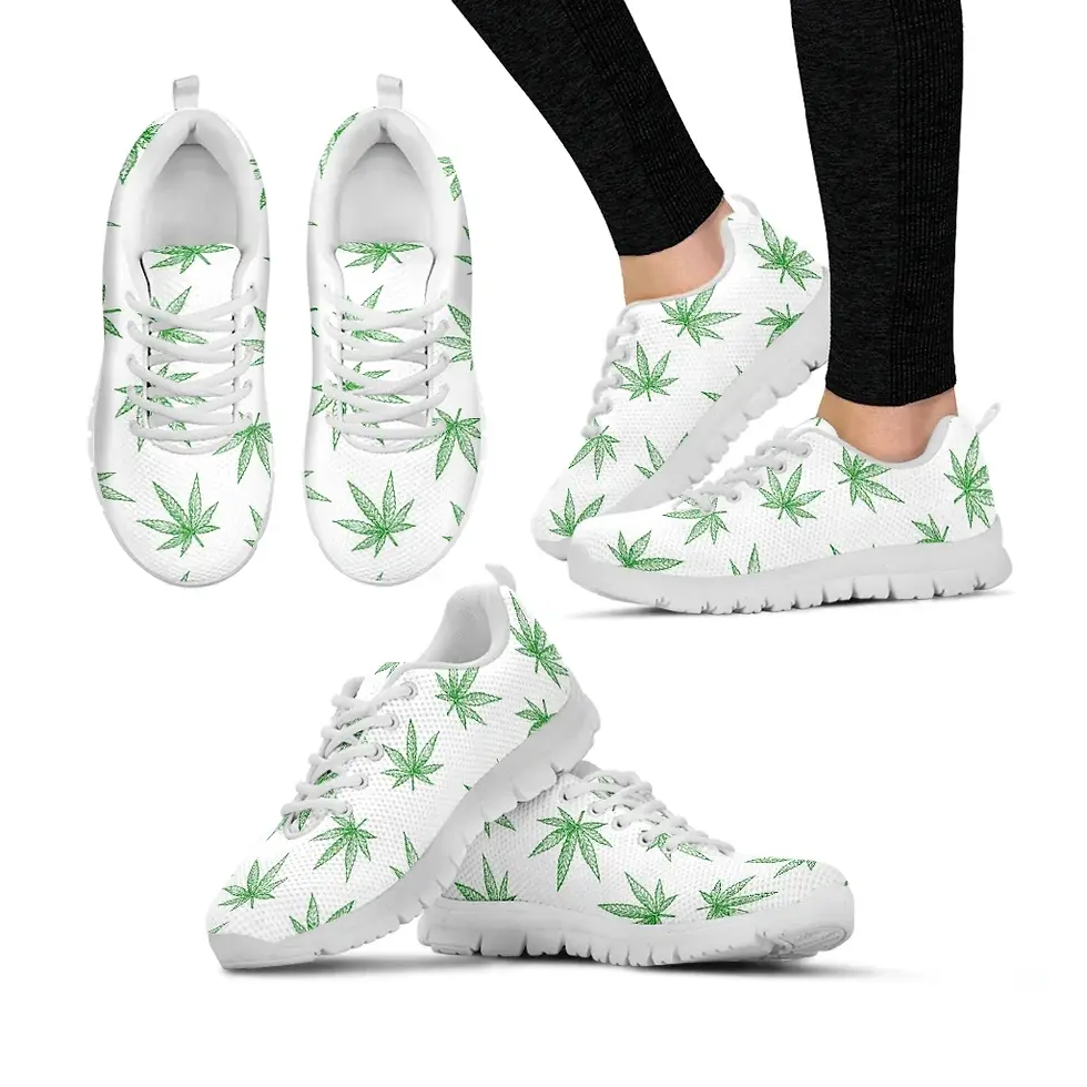 Thumbnail: Rasta Weed Leaf Sneakers
