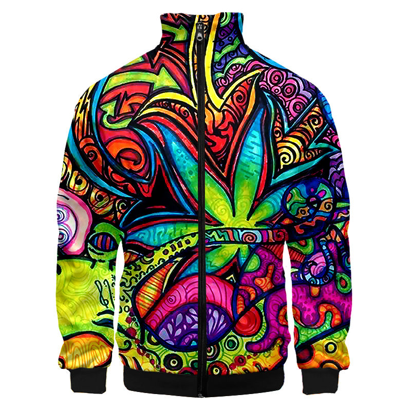 Thumbnail: Weed Stand-up Collar Jacket