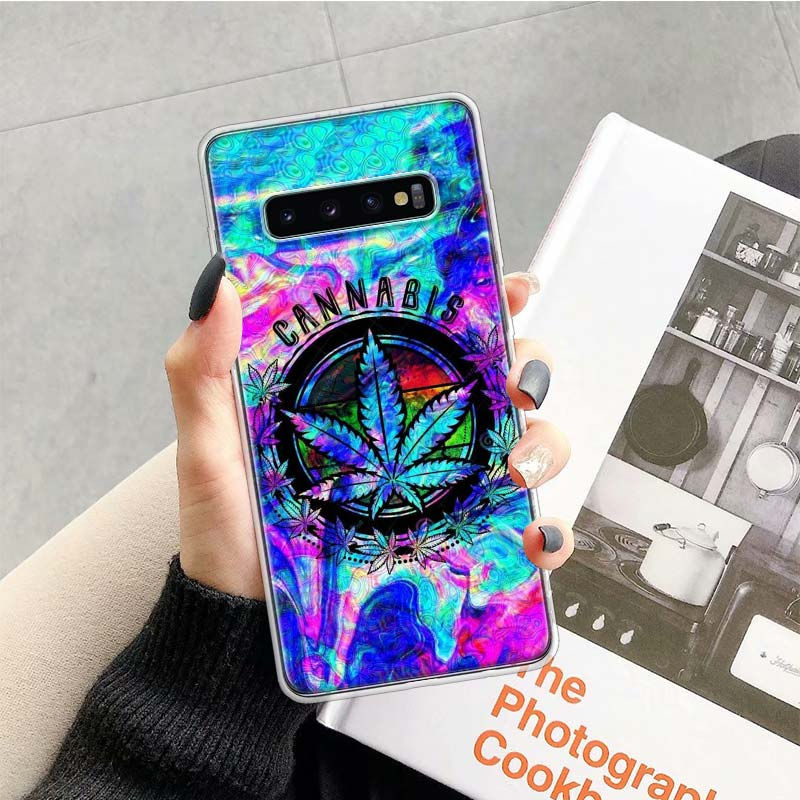 Thumbnail: Weed Leaf grass huf Phone Case for Samsung Galaxy A50 A51 A70 A71 A41 A31 A21S A