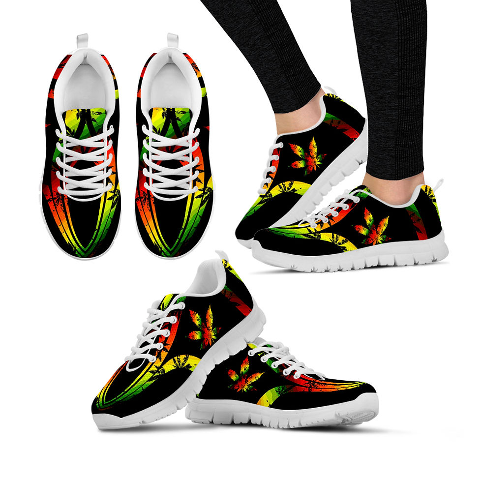 Thumbnail: Weed Leaf Running Shoes