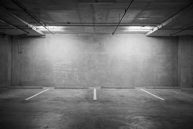 Parking garage department store interior
