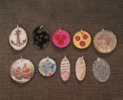 Resin pendants