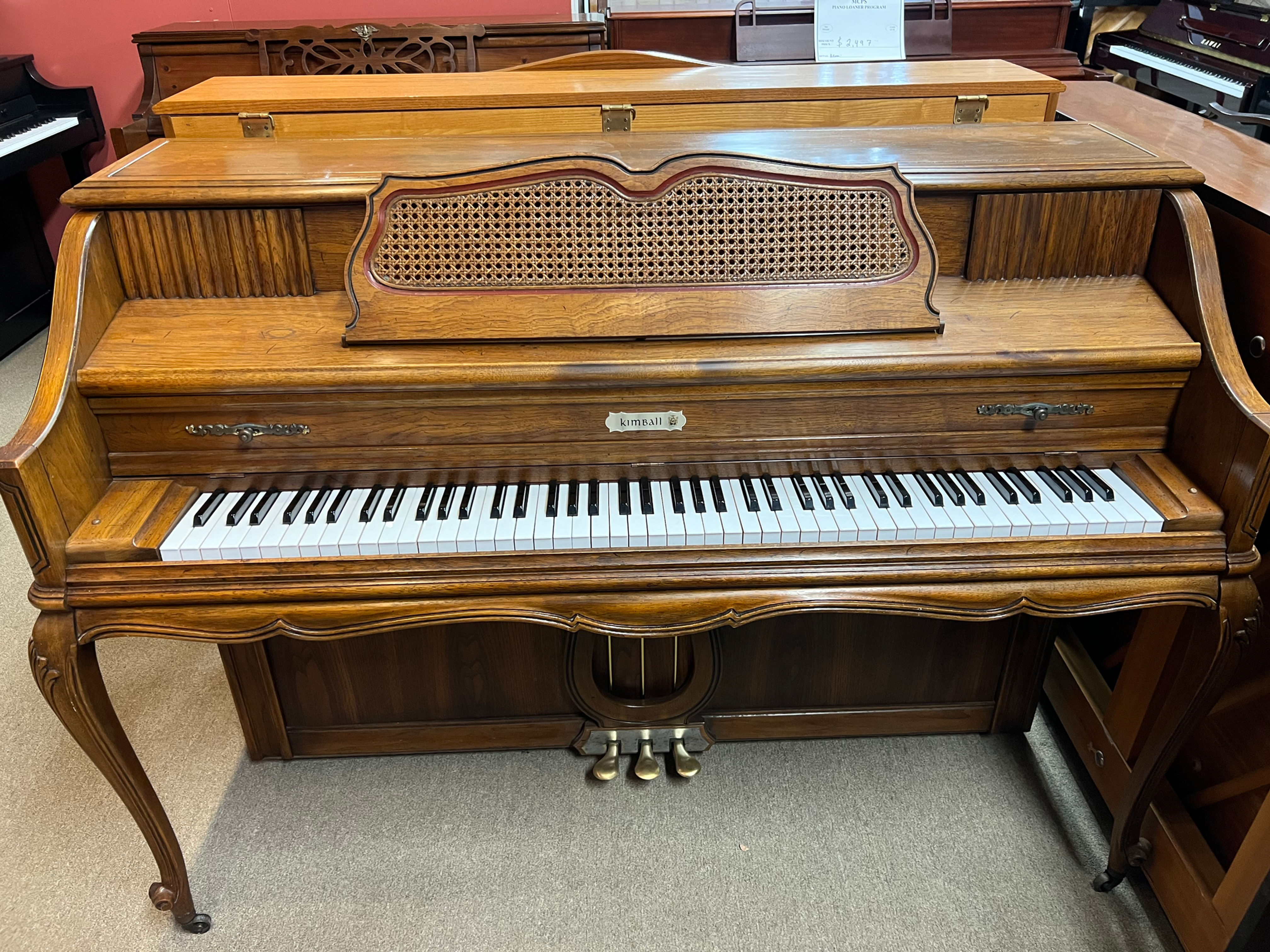 Kimball Mahogany Console 42" Upright