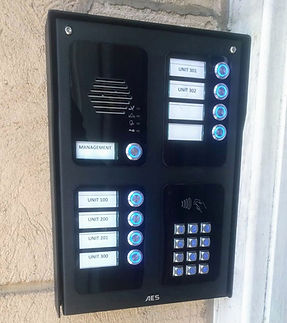 AES Cellular Intercom System with direct call buttons