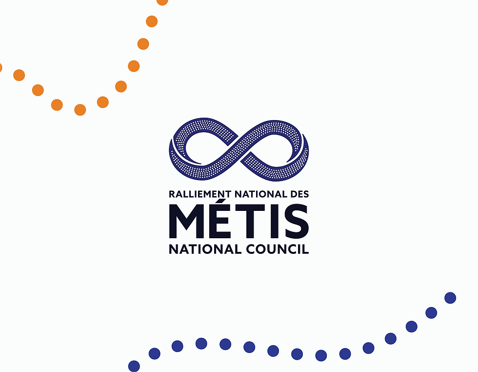 Opportunity: Under the leadership of President Cassidy Caron, the Métis National Council (MNC) sought a visual identity that signaled a new era. The goal was to create a brand that honored the deep-rooted heritage of the Métis people while embracing a vibrant, forward-looking future. Approach: Working in close collaboration with Melaina Goos, I helped develop a comprehensive brand system that bridges tradition with modern design. Results: The project resulted in a robust suite of visual assets, including:
Dual Logo System: Two distinct logos designed for versatile application.
Visual Identity Guide: A comprehensive manual for brand consistency.
Asset Library: Custom patterns, color palettes, and graphic elements.
Brand Mockups: Physical applications including merchandise and pull-up banners.