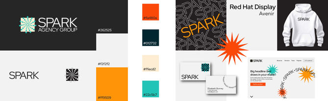 An array of different design elements spread out on a board for presenting