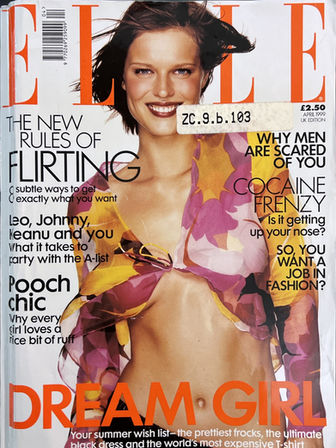 ELLE UK magazine featuring Roger Michael, April 1999 edition.